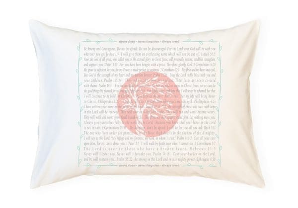 PillowGrace Project + Abiding Love Adoptions - Scripture for Expectant Mother's Love - Standard Pillowcase - Image 2