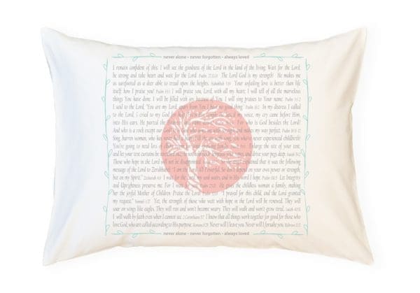 PillowGrace Project + Abiding Love Adoptions - Scripture for In the Waiting - Standard Pillowcase