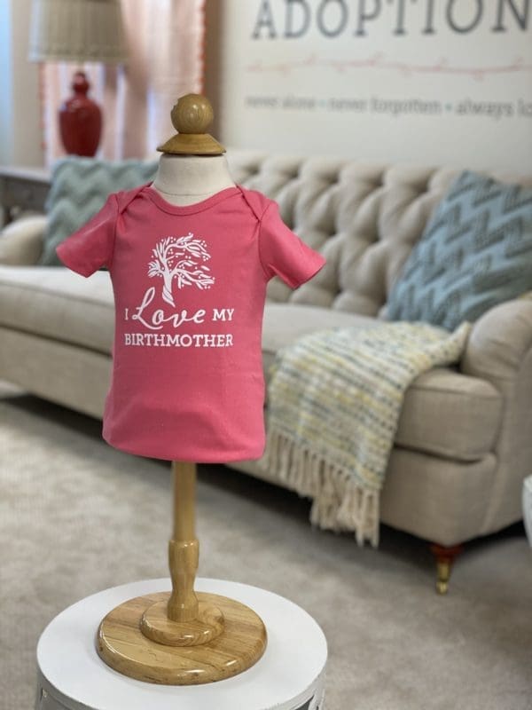 Love My Birthmother Onesies - pink